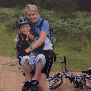 Caroline and Noah's 100 km bike ride for Arthur Rank